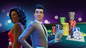 Meja Andar Bahar Fortune Mouse dengan dealer dan kartu yang jelas